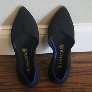 Rothys black pointed flats